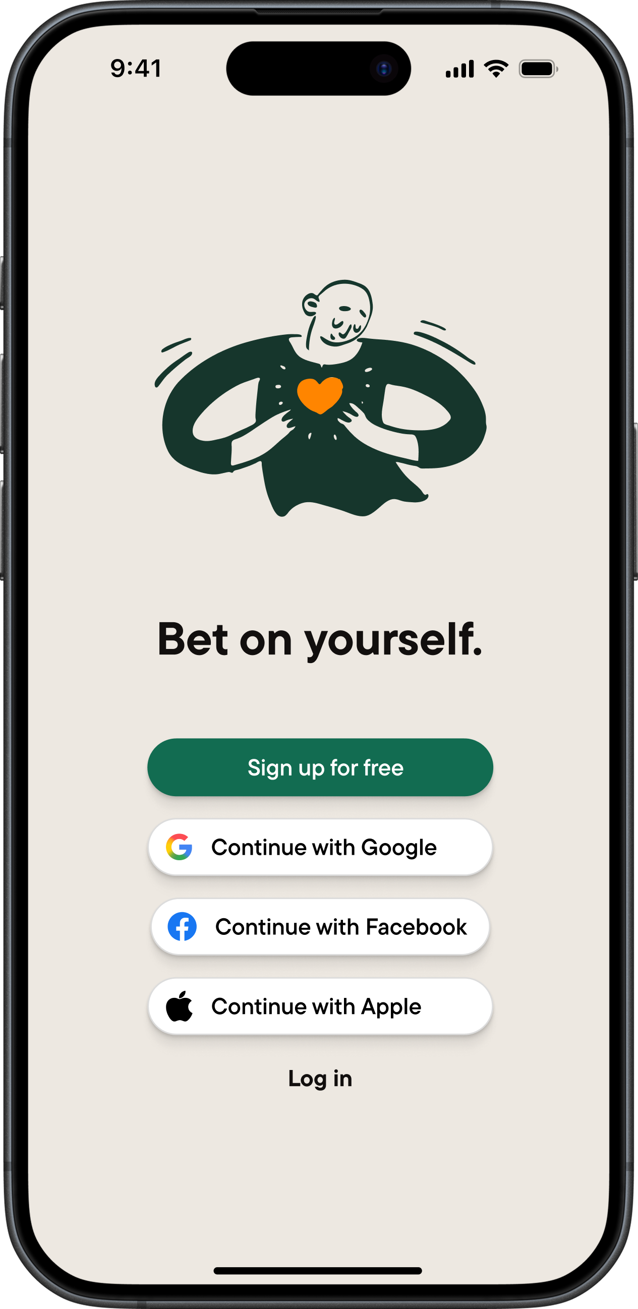 Supportive onboarding, 'bet on yourself'